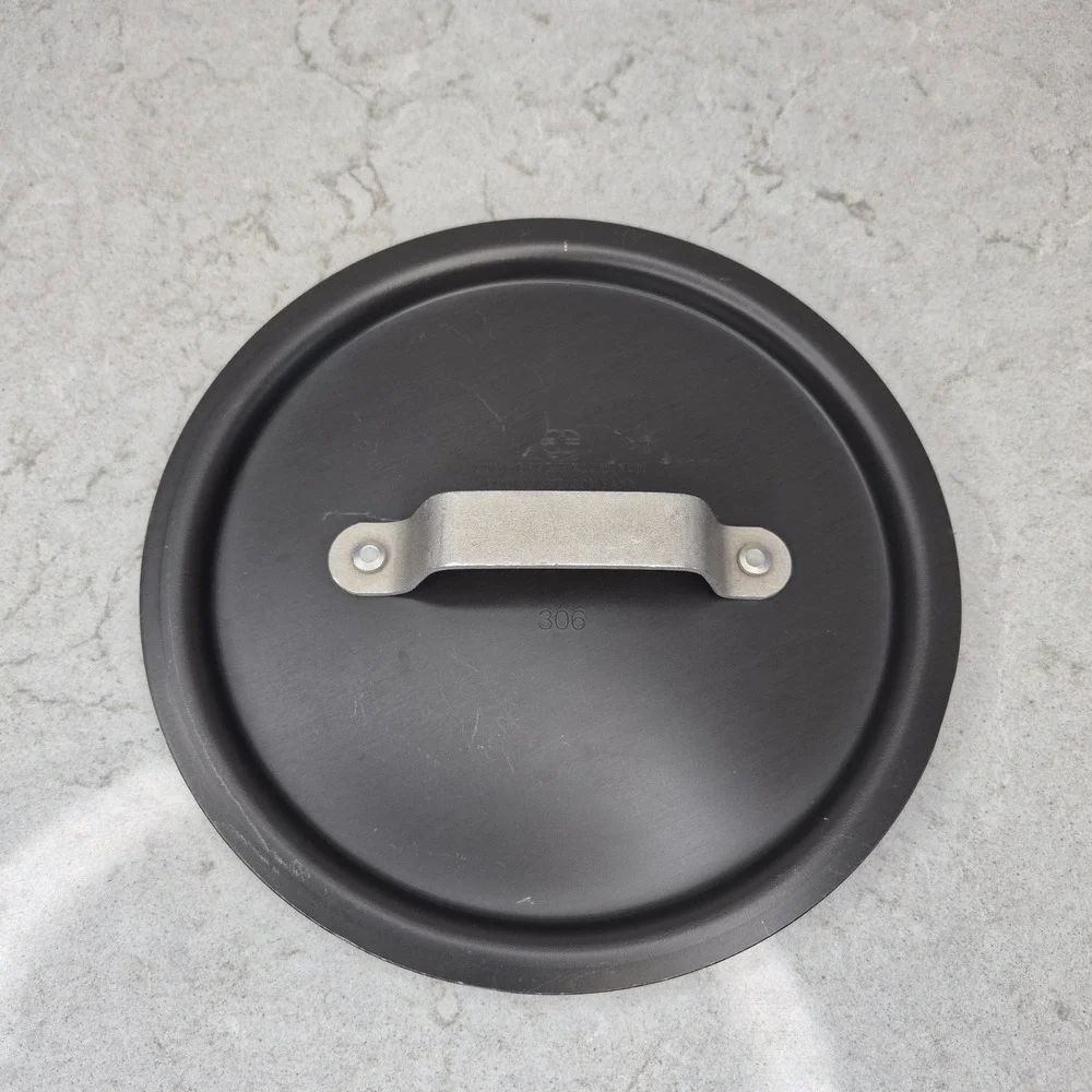 Commercial Aluminum Cookware Co Lid 306 Hard Anodized 8.5 Inch Black